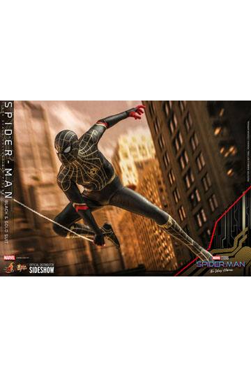 Spider-Man: No Way Home Movie Masterpiece Action Figure 1/6 Spider-Man (Black & Gold Suit) 30 cm