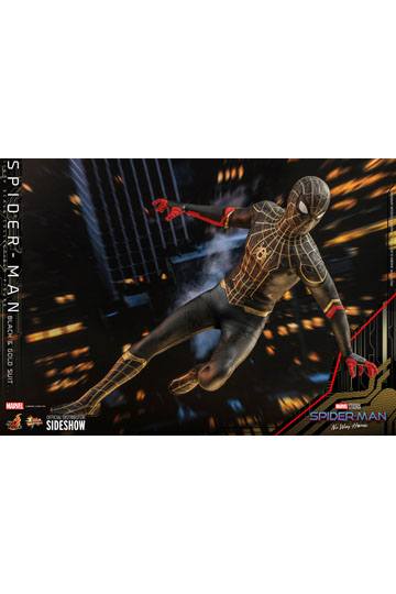 Spider-Man: No Way Home Movie Masterpiece Action Figure 1/6 Spider-Man (Black & Gold Suit) 30 cm
