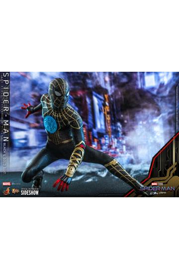 Spider-Man: No Way Home Movie Masterpiece Action Figure 1/6 Spider-Man (Black & Gold Suit) 30 cm