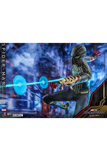Spider-Man: No Way Home Movie Masterpiece Action Figure 1/6 Spider-Man (Black & Gold Suit) 30 cm