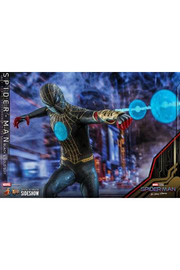 Spider-Man: No Way Home Movie Masterpiece Action Figure 1/6 Spider-Man (Black & Gold Suit) 30 cm
