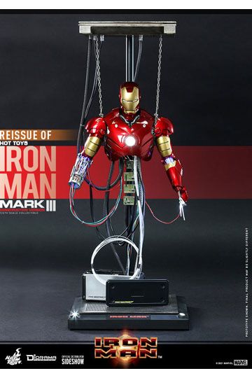 Iron Man Movie Masterpiece Action Figure 1/6 Iron Man Mark III (Construction Version) 39 cm