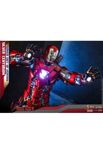 Iron Man 3 Movie Masterpiece Action Figure 1/6 Silver Centurion (Armor Suit Up Version) 32 cm