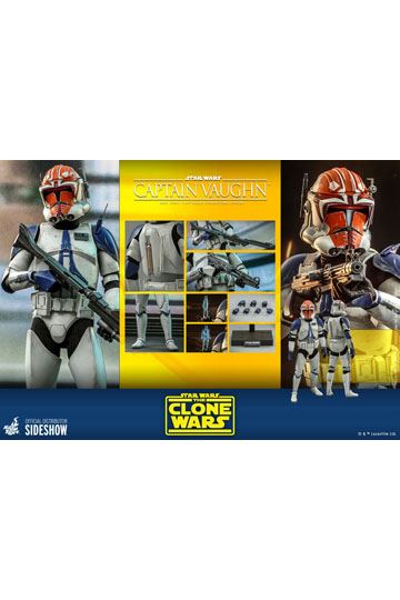 Star Wars The Clone Wars Action Figure 1/6 Captain Vaughn 30 cm