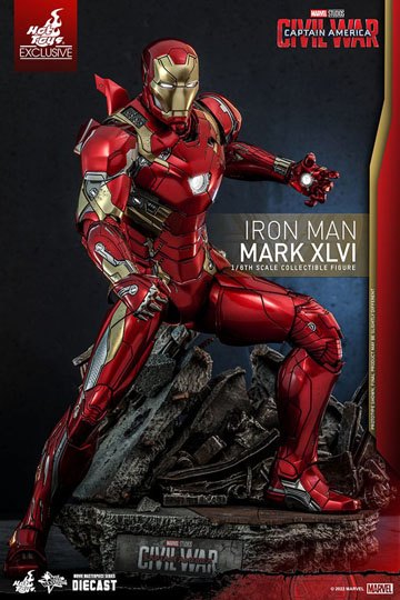 Iron Man Movie Masterpiece Diecast Action Figure 1/6 Iron Man Mark XLVI 32 cm