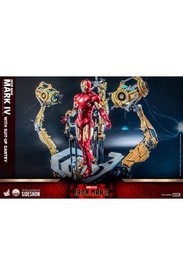 Iron Man 2 Action Figure 1/4 Iron Man Mark IV with Suit-Up Gantry 49 cm