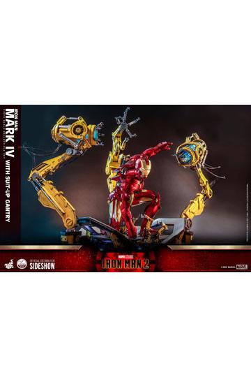 Iron Man 2 Action Figure 1/4 Iron Man Mark IV with Suit-Up Gantry 49 cm