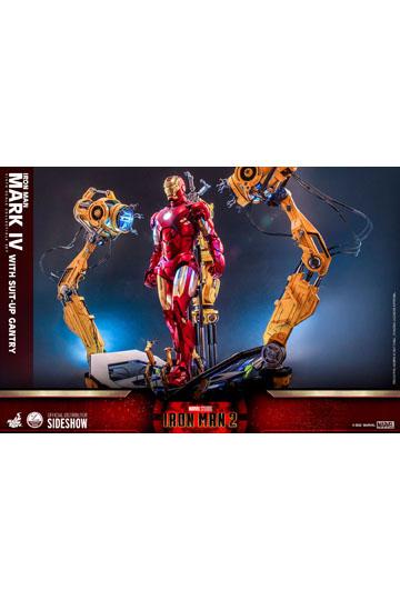 Iron Man 2 Action Figure 1/4 Iron Man Mark IV with Suit-Up Gantry 49 cm