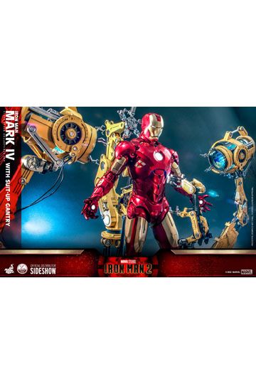 Iron Man 2 Action Figure 1/4 Iron Man Mark IV with Suit-Up Gantry 49 cm