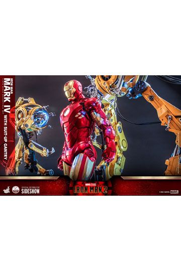 Iron Man 2 Action Figure 1/4 Iron Man Mark IV with Suit-Up Gantry 49 cm