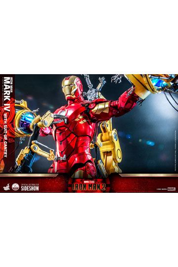 Iron Man 2 Action Figure 1/4 Iron Man Mark IV with Suit-Up Gantry 49 cm