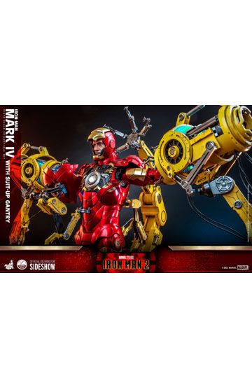 Iron Man 2 Action Figure 1/4 Iron Man Mark IV with Suit-Up Gantry 49 cm
