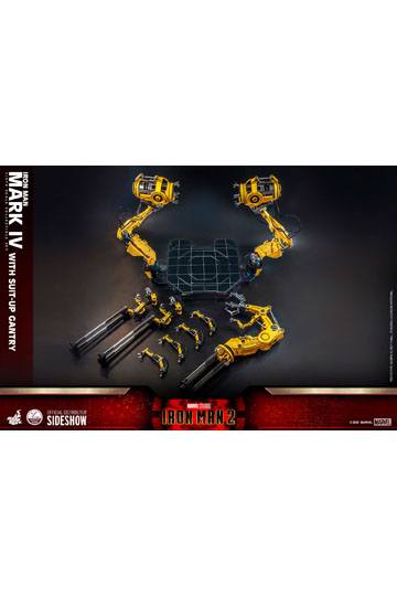 Iron Man 2 Action Figure 1/4 Iron Man Mark IV with Suit-Up Gantry 49 cm