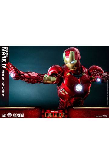 Iron Man 2 Action Figure 1/4 Iron Man Mark IV with Suit-Up Gantry 49 cm