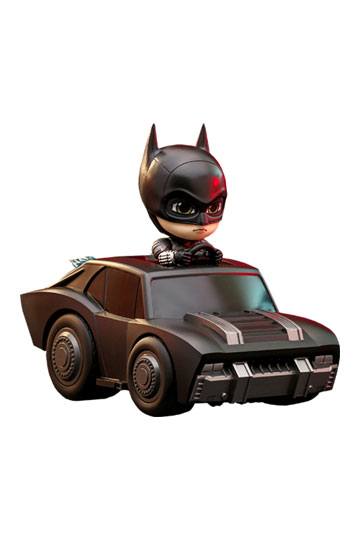 The Batman Cosbaby Mini Figure Set Batman & Batmobile 12 cm