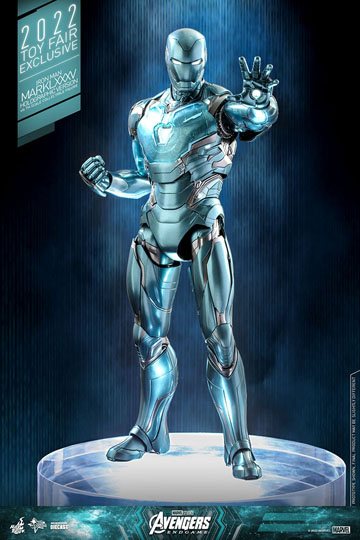 Avengers: Endgame Diecast Action Figure 1/6 Iron Man Mark LXXXV (Holographic Version) 2022 Toy Fair Exclusive 33 cm