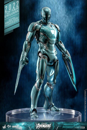 Avengers: Endgame Diecast Action Figure 1/6 Iron Man Mark LXXXV (Holographic Version) 2022 Toy Fair Exclusive 33 cm