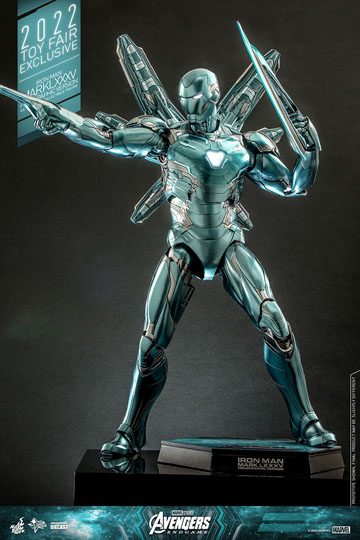 Avengers: Endgame Diecast Action Figure 1/6 Iron Man Mark LXXXV (Holographic Version) 2022 Toy Fair Exclusive 33 cm