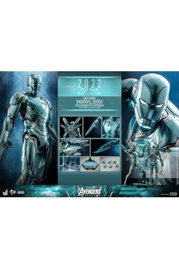 Avengers: Endgame Diecast Action Figure 1/6 Iron Man Mark LXXXV (Holographic Version) 2022 Toy Fair Exclusive 33 cm