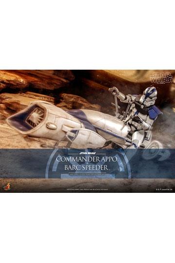 Star Wars The Clone Wars Action Figure 1/6 Commander Appo & BARC Speeder 30 cm