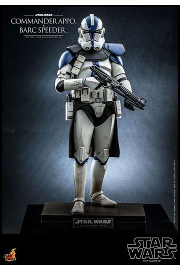 Star Wars The Clone Wars Action Figure 1/6 Commander Appo & BARC Speeder 30 cm