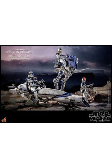 Star Wars The Clone Wars Action Figure 1/6 Commander Appo & BARC Speeder 30 cm