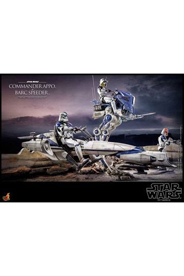 Star Wars The Clone Wars Action Figure 1/6 Commander Appo & BARC Speeder 30 cm