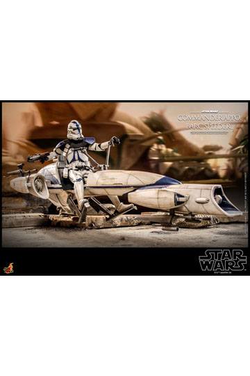 Star Wars The Clone Wars Action Figure 1/6 Commander Appo & BARC Speeder 30 cm