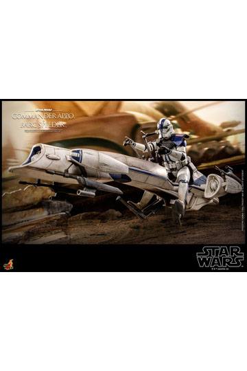 Star Wars The Clone Wars Action Figure 1/6 Commander Appo & BARC Speeder 30 cm