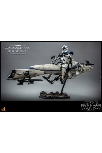 Star Wars The Clone Wars Action Figure 1/6 Commander Appo & BARC Speeder 30 cm