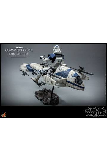 Star Wars The Clone Wars Action Figure 1/6 Commander Appo & BARC Speeder 30 cm