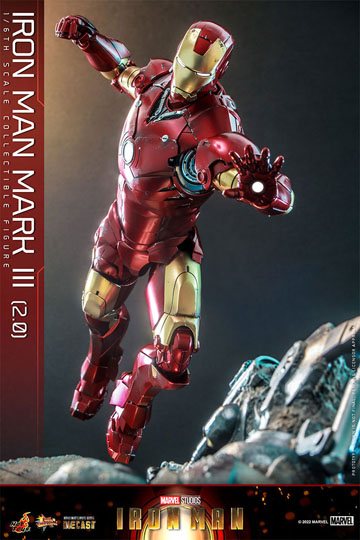 Iron Man Movie Masterpiece Series Diecast Action Figure 1/6 Iron Man Mark III (2.0) 32 cm