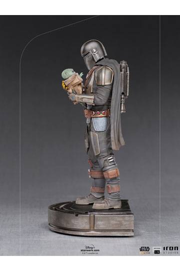 Star Wars The Mandalorian Art Scale Statue 1/10 Mandalorian & Grogu 22 cm