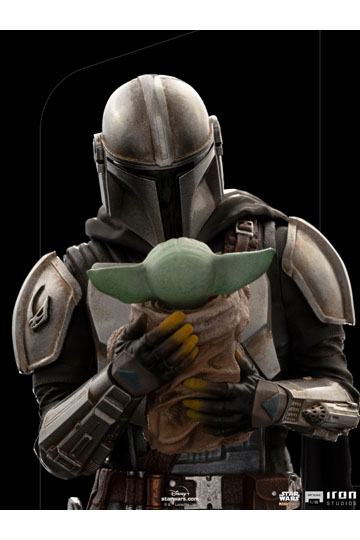 Star Wars The Mandalorian Art Scale Statue 1/10 Mandalorian & Grogu 22 cm
