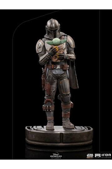 Star Wars The Mandalorian Art Scale Statue 1/10 Mandalorian & Grogu 22 cm