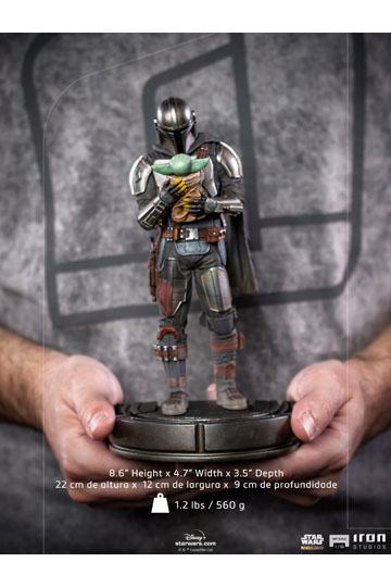 Star Wars The Mandalorian Art Scale Statue 1/10 Mandalorian & Grogu 22 cm