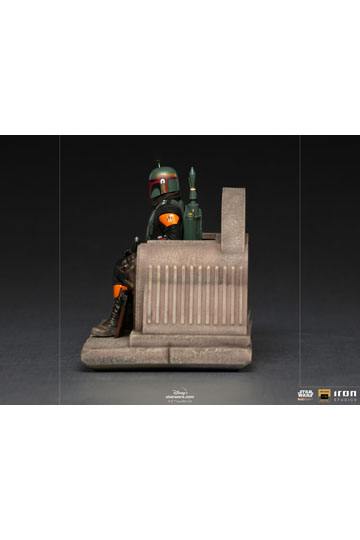Star Wars The Mandalorian Deluxe Art Scale Statue 1/10 Boba Fett on Throne 18 cm