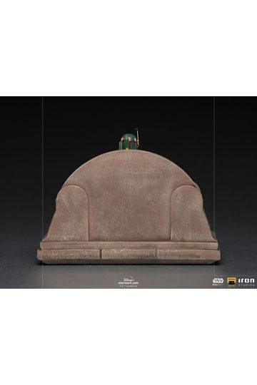 Star Wars The Mandalorian Deluxe Art Scale Statue 1/10 Boba Fett on Throne 18 cm