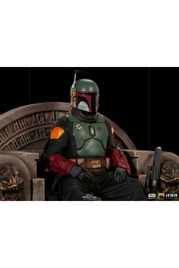 Star Wars The Mandalorian Deluxe Art Scale Statue 1/10 Boba Fett on Throne 18 cm