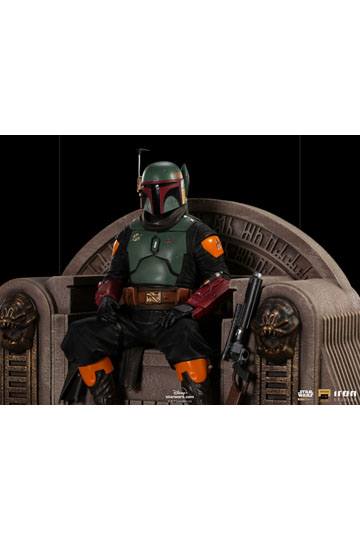 Star Wars The Mandalorian Deluxe Art Scale Statue 1/10 Boba Fett on Throne 18 cm