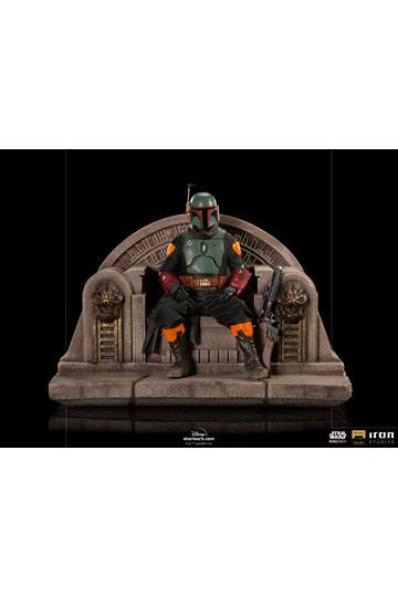 Star Wars The Mandalorian Deluxe Art Scale Statue 1/10 Boba Fett on Throne 18 cm