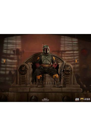Star Wars The Mandalorian Deluxe Art Scale Statue 1/10 Boba Fett on Throne 18 cm