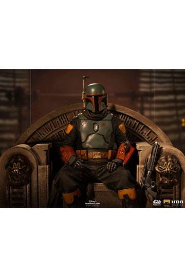 Star Wars The Mandalorian Deluxe Art Scale Statue 1/10 Boba Fett on Throne 18 cm