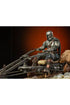 Star Wars The Mandalorian Deluxe Art Scale Statue 1/10 Mandalorian on Speederbike 18 cm