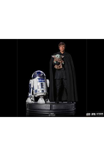 Star Wars The Mandalorian Legacy Replica Statue 1/4 Luke Skywalker, R2-D2 & Grogu 54 cm