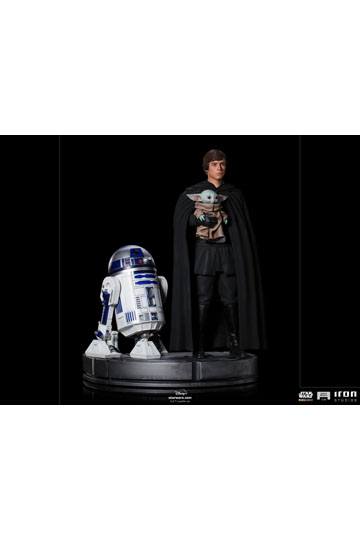 Star Wars The Mandalorian Legacy Replica Statue 1/4 Luke Skywalker, R2-D2 & Grogu 54 cm
