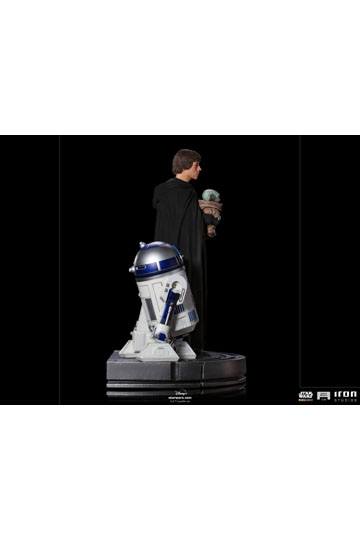 Star Wars The Mandalorian Legacy Replica Statue 1/4 Luke Skywalker, R2-D2 & Grogu 54 cm