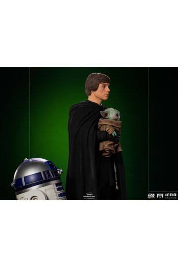 Star Wars The Mandalorian Legacy Replica Statue 1/4 Luke Skywalker, R2-D2 & Grogu 54 cm
