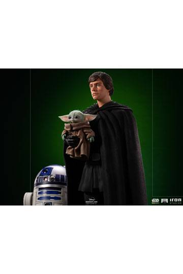 Star Wars The Mandalorian Legacy Replica Statue 1/4 Luke Skywalker, R2-D2 & Grogu 54 cm