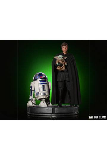 Star Wars The Mandalorian Legacy Replica Statue 1/4 Luke Skywalker, R2-D2 & Grogu 54 cm